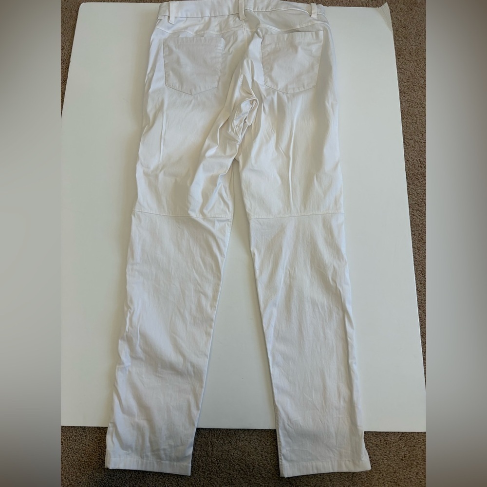 Lululemon Men ABC Slim Pant Size 32 White *see description - Picture 3 of 14